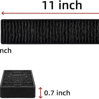 2.5" x 11" LG 5230W1A003A Microwave Charcoal Filter - 1 Pack