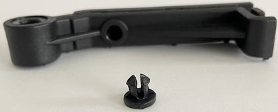 Support pivotant pour porte de douche avec goupille de verrouillage 