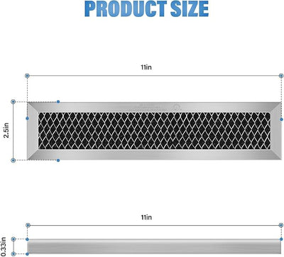 2 ½" x 11" - LG 5230W2A003A 5230W2A003B 5230W2A003C Microwave Charcoal Filter - 1 Pack