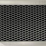 4 x 8 9/16 x 3/8 pouces - 1 paquet - Filtre à charbon pour micro-ondes GE JX81H WB02X10956. ax*