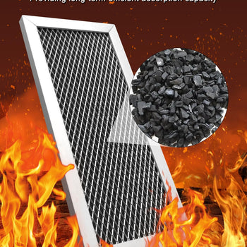 4 x 8 9/16 x 3/8 inch - 1 Pack - Samsung Microwave Charcoal Filter ME18H704SFS ME21H706MQS ME19R7041FS.