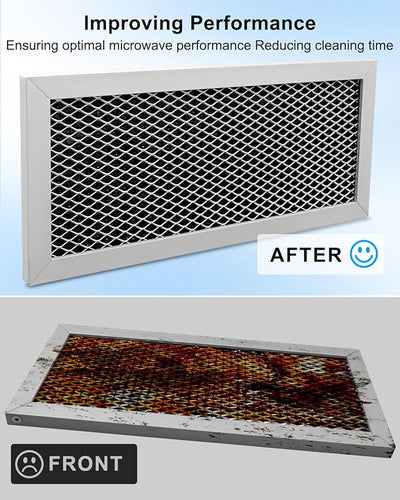 4 x 8 9/16 x 3/8 pouces - 1 paquet - Filtre à charbon pour micro-ondes GE JX81H WB02X10956. ax*