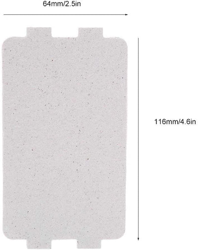 Waveguide Cover Mica Plate 116mm x 64mm  for Microwave Oven  5 Pack