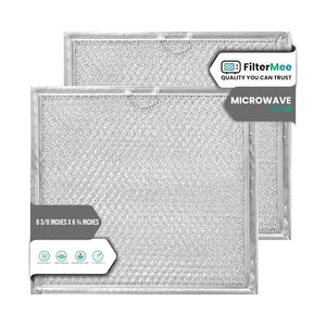 6 3/8" x 6 7/8" GE WB02X11534 Microwave Grease Filter - 2 Pack