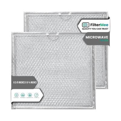 6 3/8" x 6 7/8" GE WB02X11534 Microwave Grease Filter - 2 Pack