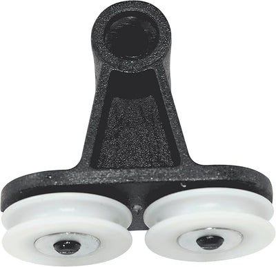 FilterMee Lateral Angle Shower Door Roller Assembly, Black and White, # 10-075 Straight version5.2 x 4.9 cm