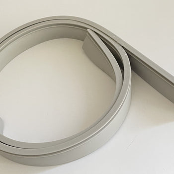 Shower Door Bottom Seal for Manhattan Double Fins 34 inches, 86.4 cm, Grey Rubber Splash Guard