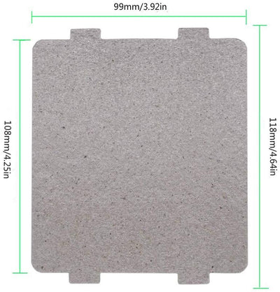 Waveguide Cover Mica Plate 118mm x 99mm for Microwave Oven.  5 Pack
