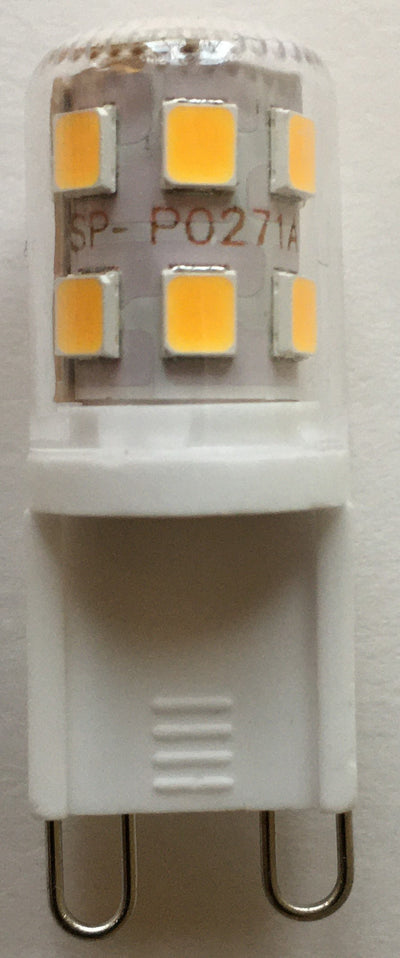 G9 LED  Frigidaire 318946400 GE WB25X10020 Whirlpool WPW10472384 120V 2.5W (Equal 25W Halogen) Microwave Light Bulb- 4 Pack