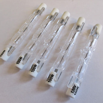R7S 78mm 100 Watts 120V Halogen Light Bulb Replacement. 5 Pack