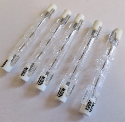 R7S 78mm 100 Watts 120V Halogen Light Bulb Replacement. 5 Pack