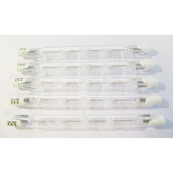 R7S 118mm 100 Watts 120V Halogen Light Bulb Replacement - 5 Pack