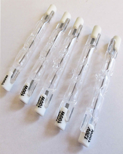 Ampoule halogène de remplacement R7S 78 mm 100 W 120 V. Lot de 5