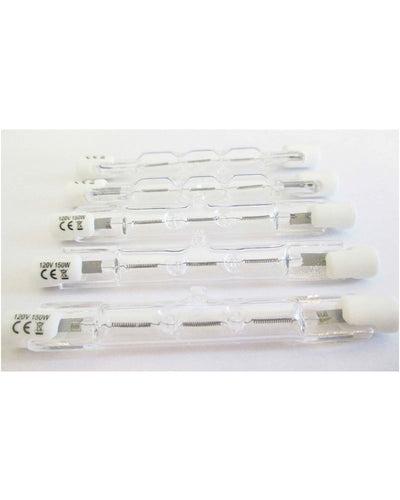 Ampoule halogène de remplacement R7S 78 mm 150 W 120 V. Lot de 5