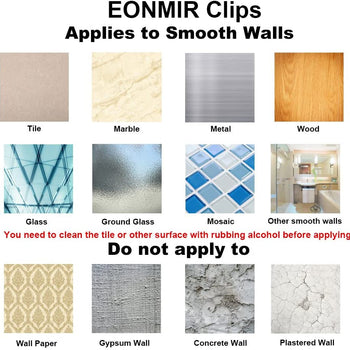 Shower Curtain Clips, Shower Splash Guard, Avoid Slippery Floor 2 Pack